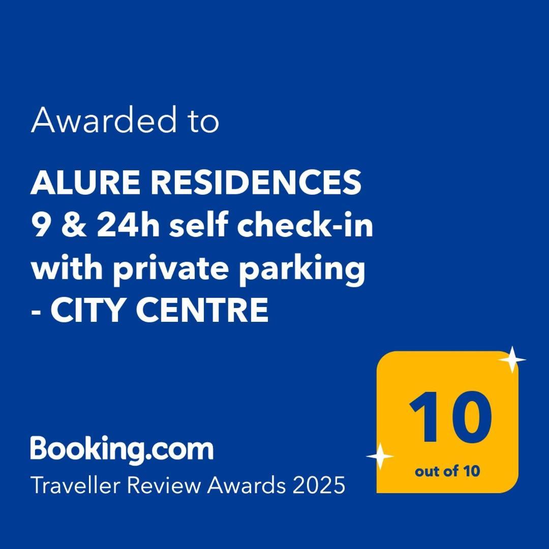 Alure Residences 9 & 24H Self Check-In, Private Parking In Front Of The Apartment Building Included, New Building, Terrace, The Apartment Building Has Its Own Park With A Lake And Outdoor Fitness, Children'S Playground, City Center Banská Bystrica Esterno foto